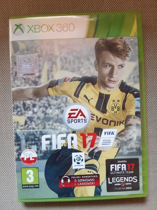 Gra FIFA 17 PL na konsolę xbox 360
