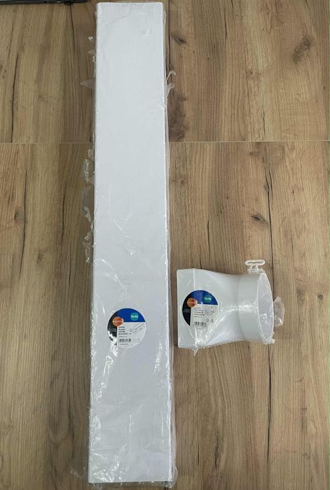 Kanał wentylacyjny płaski 75x150 1 m + łącznik przekroju zm. 75x150
