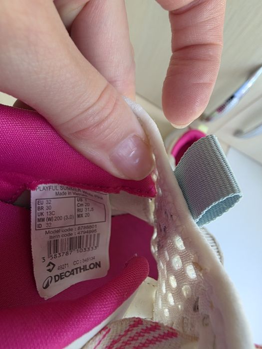 Кросівки літо для дівчинки Decathlon