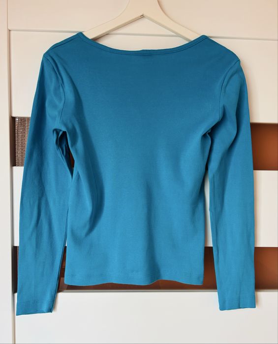 Bluzka damska turkusowa bawełniana L