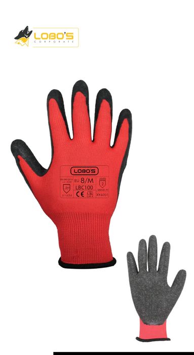 Luva em Malha com Palma Revestida