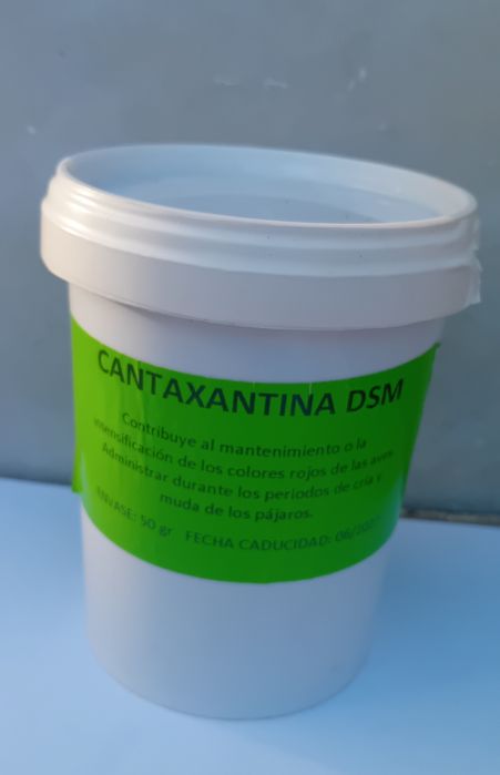 Corante vermelho DSM  para canários