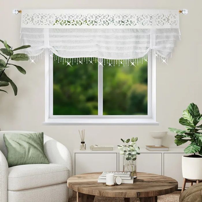 Biały panel firanowy 70x150