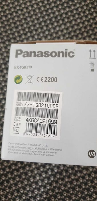Telefon stacjonarny bezprzewodowy Panasonic KX-TGB210