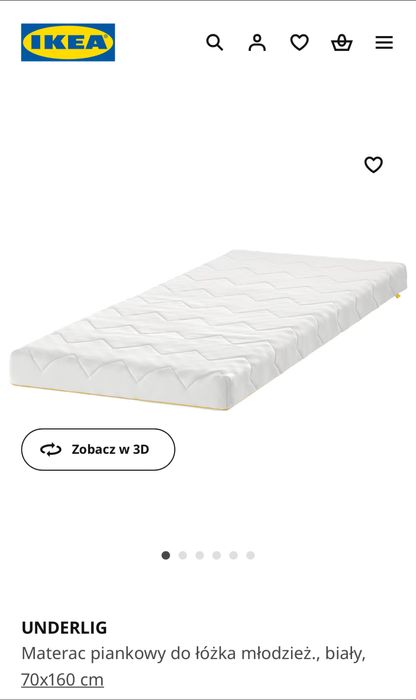 Łóżko dla dziecka IKEA 2szt z materacami