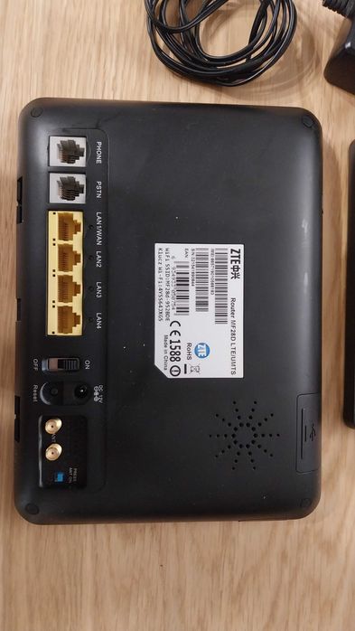 ROUTER ZTE MF28D LTE/UMTS SIM, WIFI 4 x LAN, wejście 2 x antena