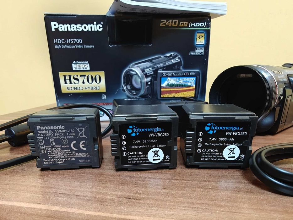 Panasonic HDC-HS700 kamera Full HD 1080p, dysk 240 GB, LEICA 12x