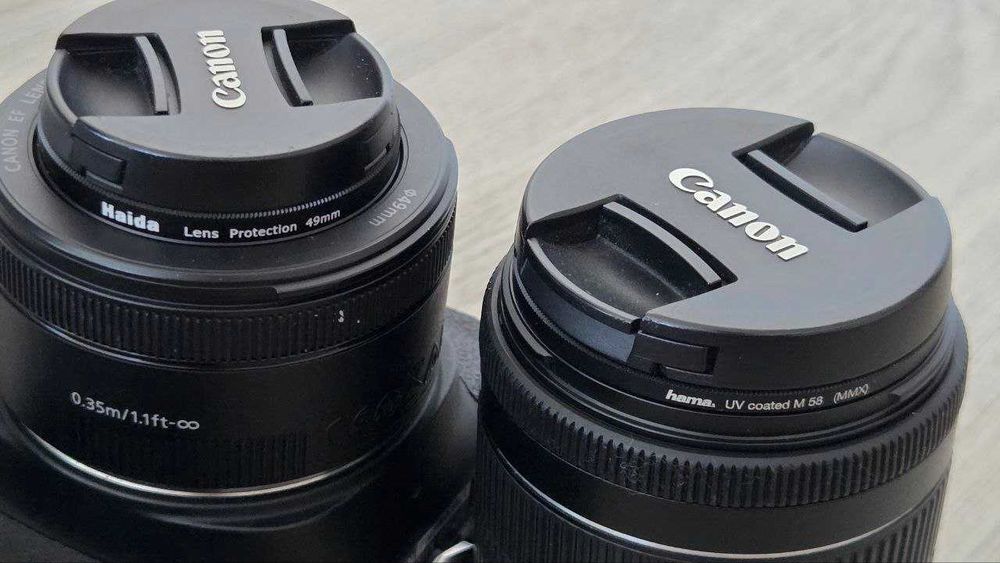 Canon EOS 750D + 2 lentes + bateria extra