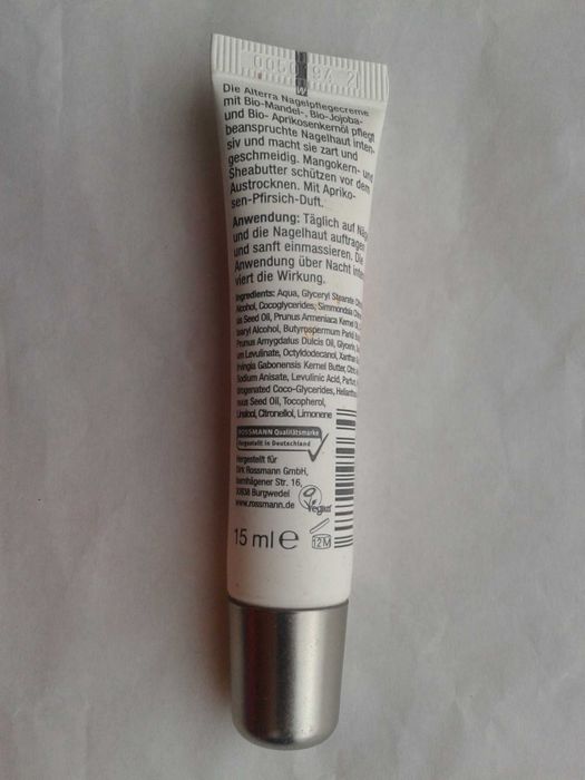 ALTERRA Krem do pielęgnacji paznokci BIO vegan 15 ml z Niemiec