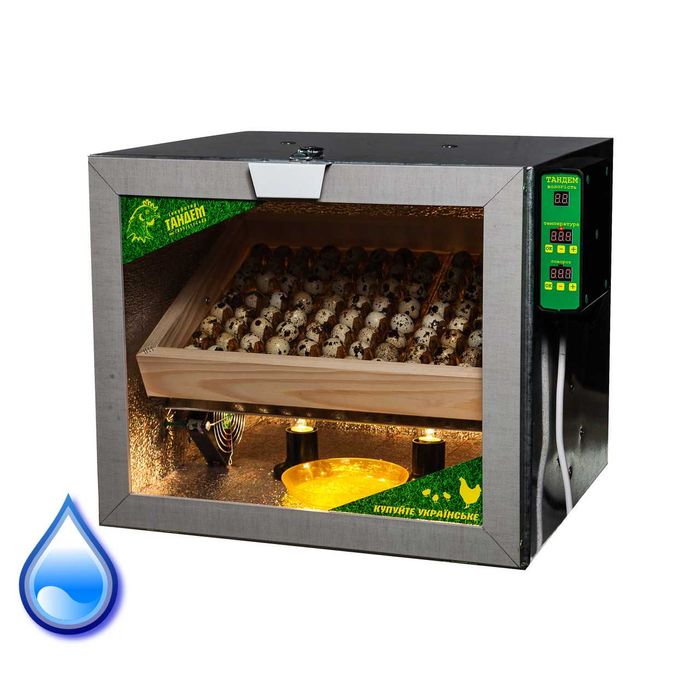 Инкубатор Тандем 60 автомат + Влажность (на 60 куриных яиц)