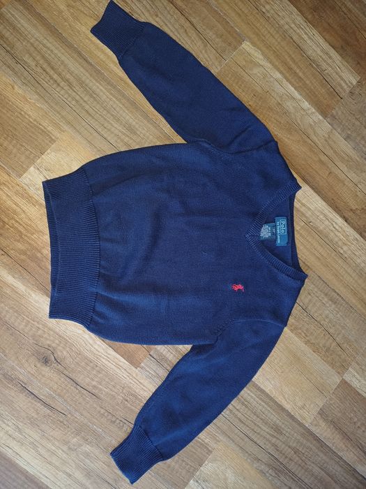 Ralph lauren polo 98 sweter granatowy 3 chłopiec