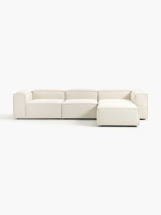 Sofa modułowa z pufem Lennon (4-osobowa) (Westwing)