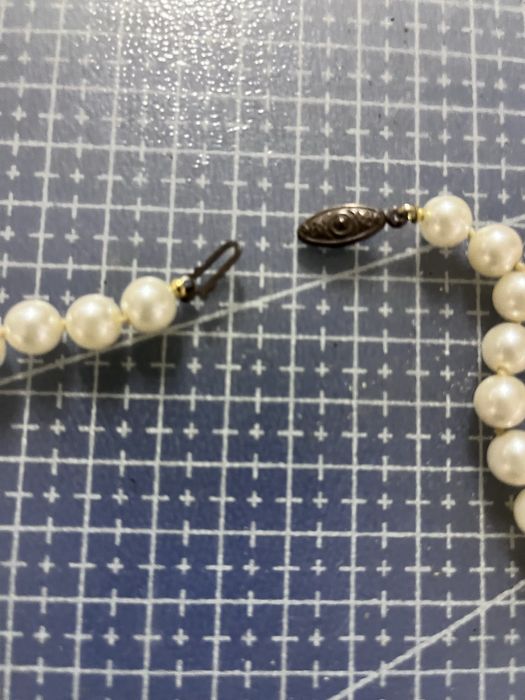 Colar de perolas vintage antigo