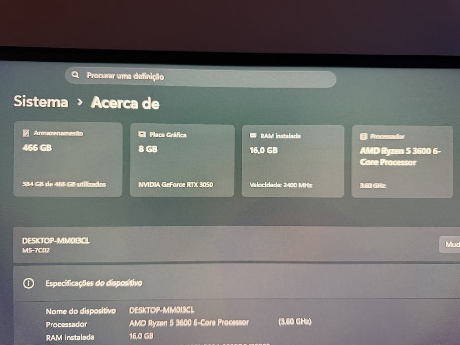 Pc gaming AMD Ryzen 5 3600 | Nvidia GeForce RTX 3050