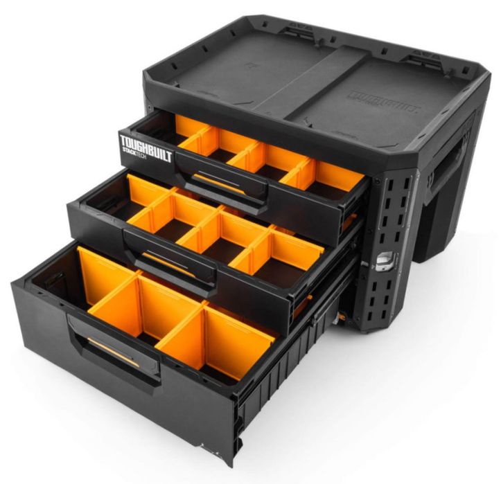 Ящик TOUGHBUILT StackTech з 2, 3, 4 висувними шухлядами