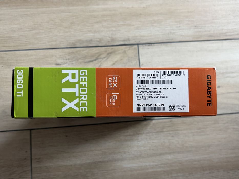 Zarezerwowane Gigabyte GeForce RTX 3060 Ti EAGLE OC 8G – 8 GB GDDR6