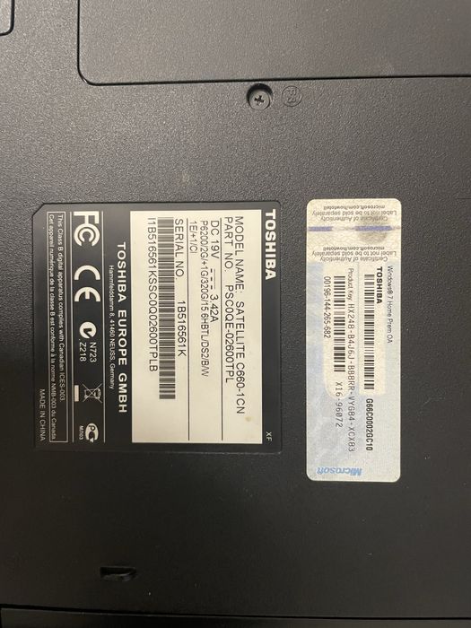 Toshiba satellite c660-1cn