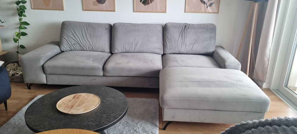 Narożnik sofa szara