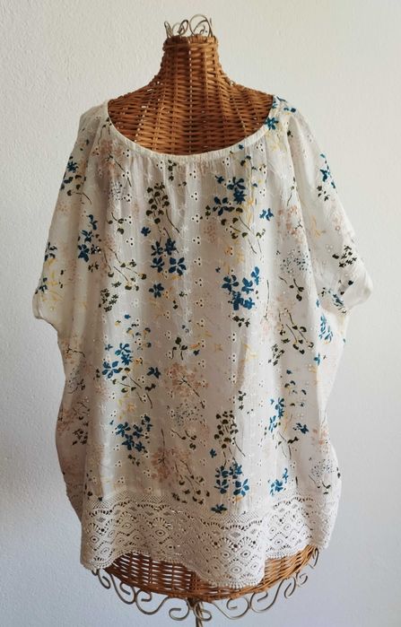 Blusa Natura Bordada