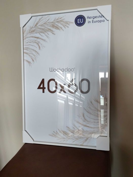 Moldura de madeira branca 40x60 - nova