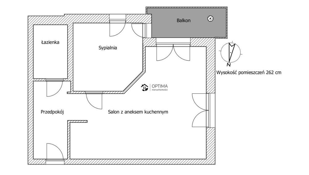 55m2, blisko centrum, miejsce parkingowe w hali,