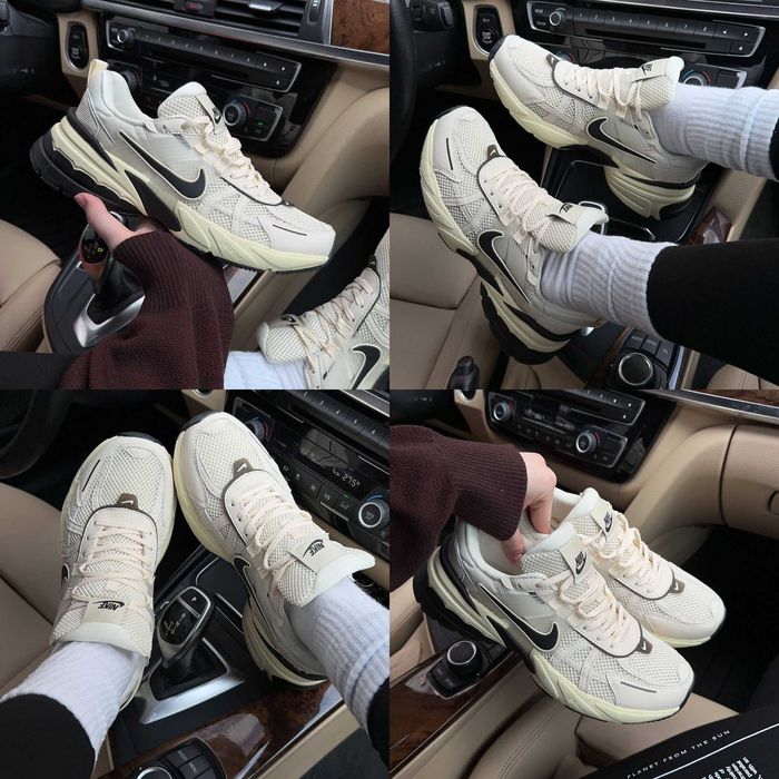 Женские кроссовки Nike V2K Runtekk Beige Black 36-41 Новинка Весны!