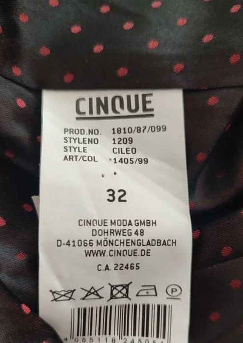 Elegancki damski garnitur Cinque żakiet + spódnica