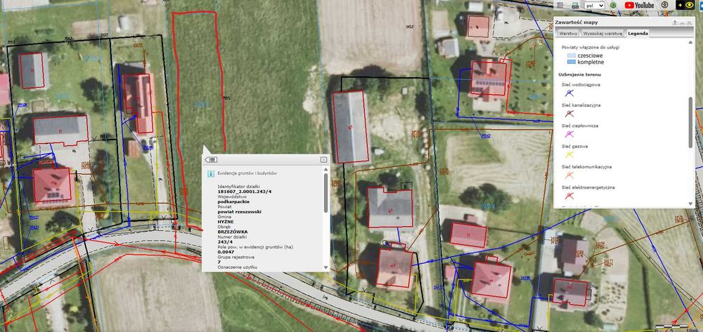 Działka budowlana Brzezówka, gm. Hyżne 9.5ar , uzbrojona