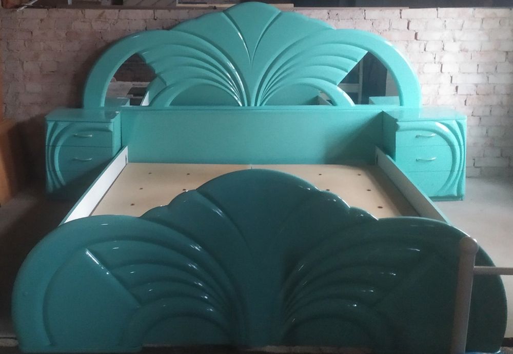 Łóżko barokowe drewniane  do sypialni łóże dwuosobowe