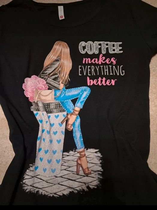 T-shirt czarny turecki nowy