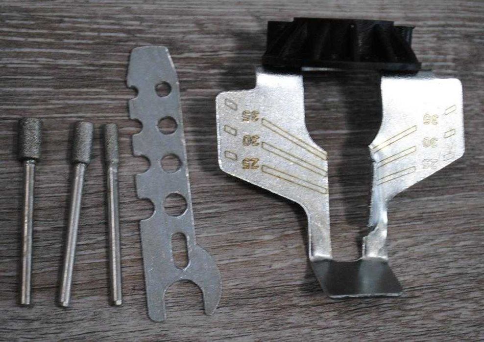 Насадка на гравер, дрель для заточування ланцюгової пилки бензопили