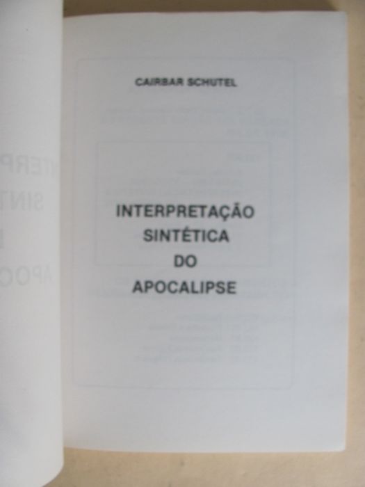 Interpretação Sintética do Apocalipse de Cairbar Schutel