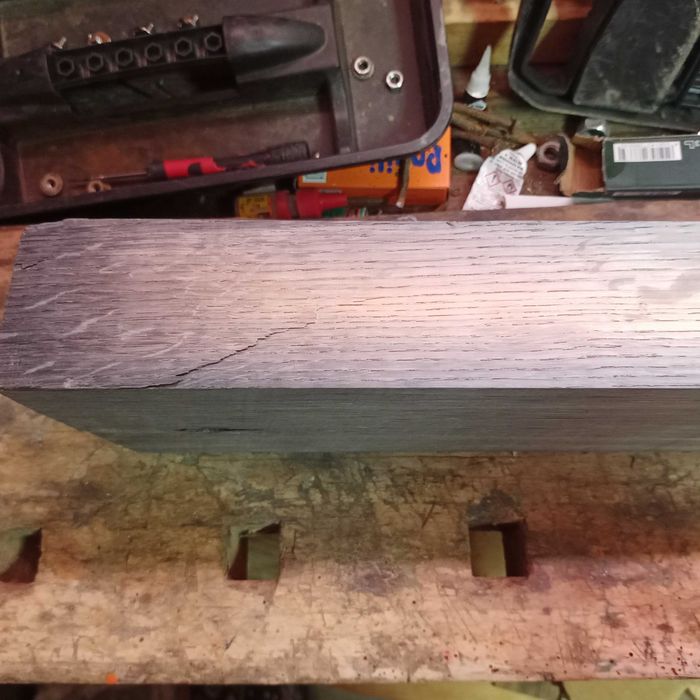 Czarny dąb naturalny knifemaking rękodzieło 11,3 %