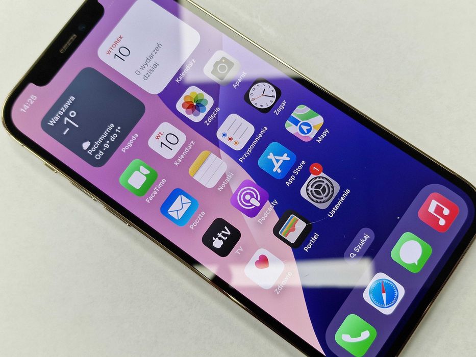 Iphone 12 PRO 256GB/ Gold/ Złoty/ 85%/ Grade B+ + ładowarka