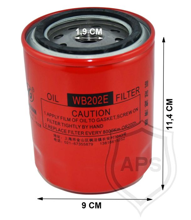 Filtr oleju WB202E (JX0810B) ładowarki aps everun schmidt kmm kingway