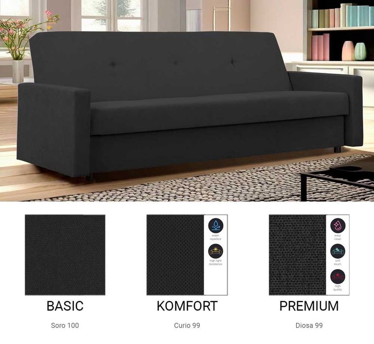 Wersalka z funkcją spania Sora / Różne kolory/ Raty/ SZYBKA DOSTAWA