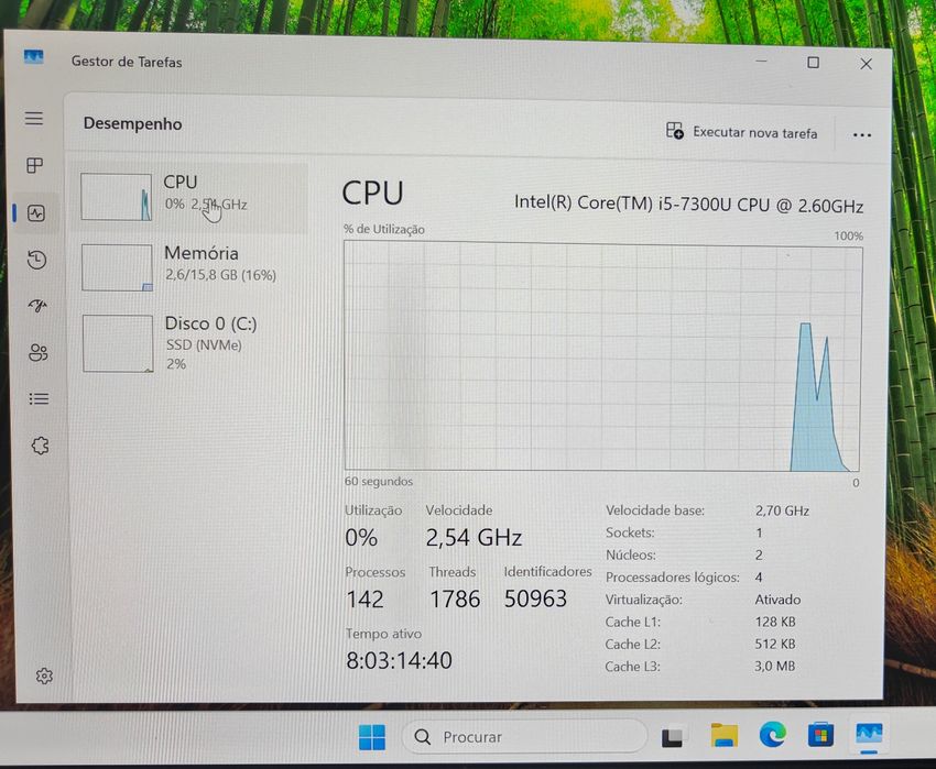 Portátil Fujitsu Life book U748 14" i5 7th 16GB RAM 512GB SSD NVME