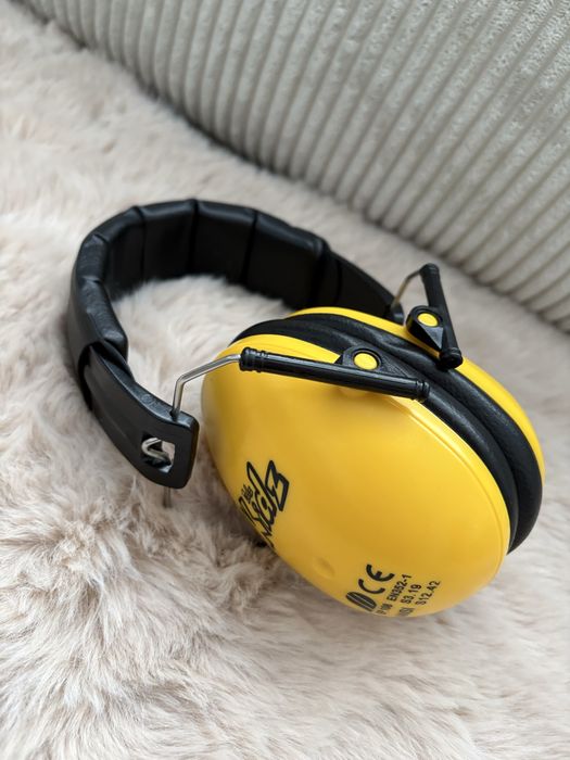 nauszniki przeciwhałasowe Banz w kolorze zółtym