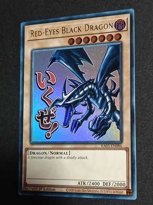 *Novo Set* Yu-Gi-Oh! 1.ª Edição 'Red-Eyes Black Dragon' (V.1 - Stramped Ultra Rare) - RA05-086 - Rarity Collection 5 - Carta de 2026