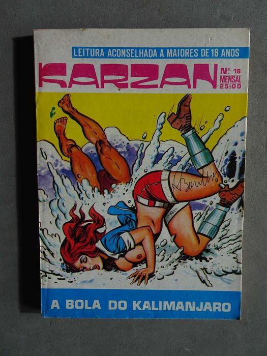 Livro Banda desenhada erótico Karzan nº 18