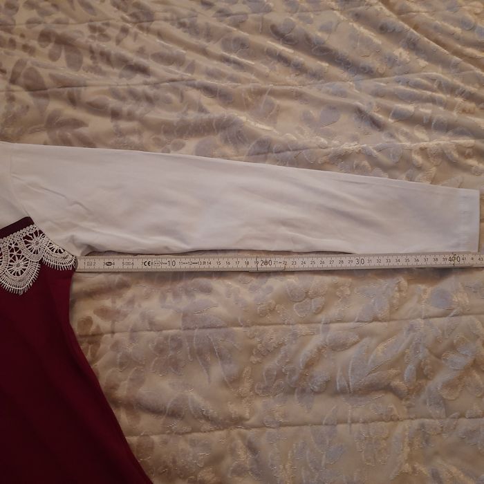 Sukienka galowa 152/158 biało czerwona galowa NOWA