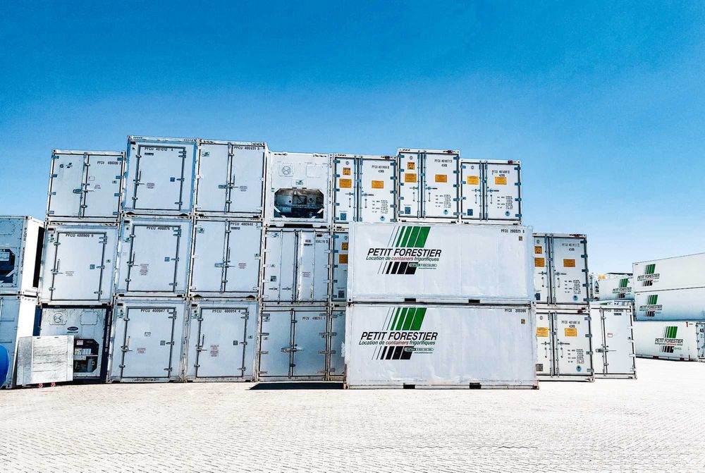 Kontener chłodnia/mroźnia CM55S wynajem płaska podłoga, kurtyna itp.