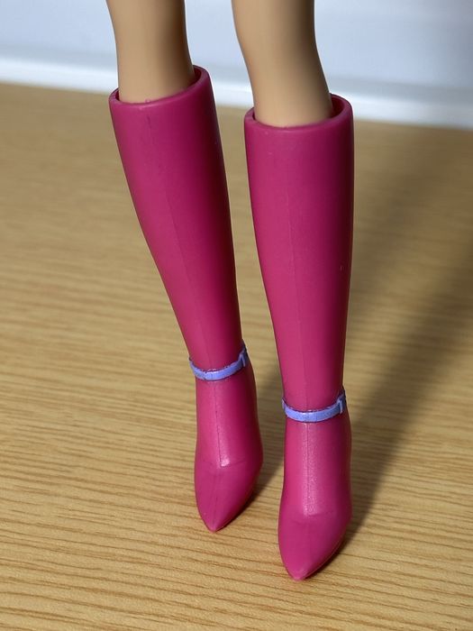 Kozaki różowe dla lalki Barbie