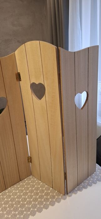 Parawan drewniany dekoracja