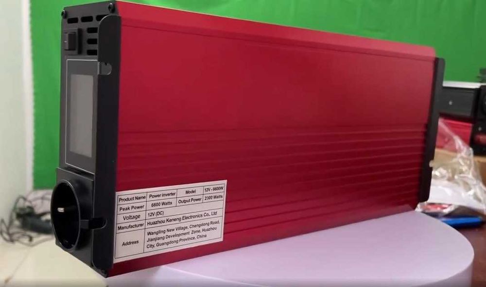 Суперпотужний інвертор 12V-220V: 6600/2300W ЧИСТИЙ СИНУС перетворювач