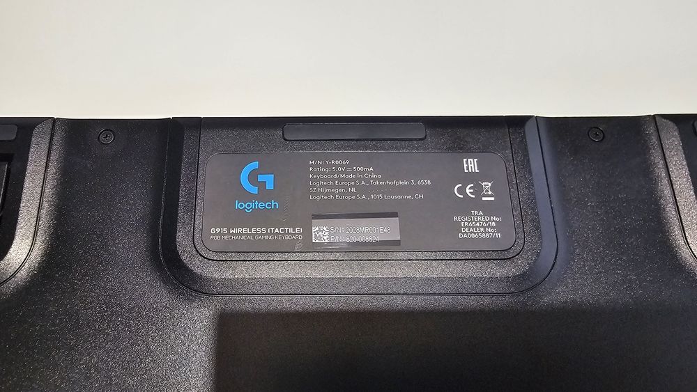 Logitech G915 LIGHTSPEED Wireless | Tactile | Układ PL (QWERTY)