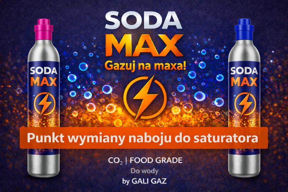 Soda gaz do saturatora wymiana naboju