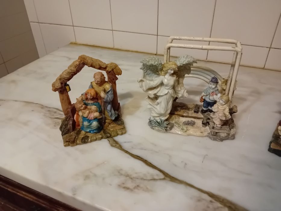 Conjunto de 3 Peças Decorativas Antigas