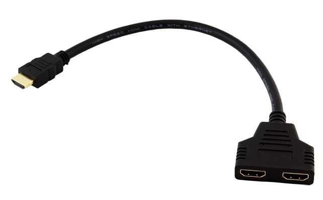 Rozdzielacz HDMI kabel na 2 porty FULL HD * Wejherowo