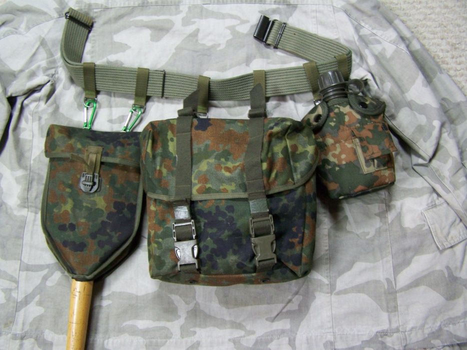 Bojówki Szlufki parciane na pas wojskowy, PRL, LWP, WP